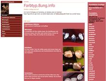 Tablet Screenshot of farbtyp.8ung.info